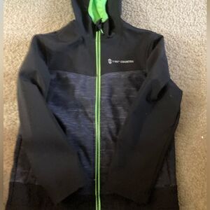 Boys Black Free Country Zip Up Jacket